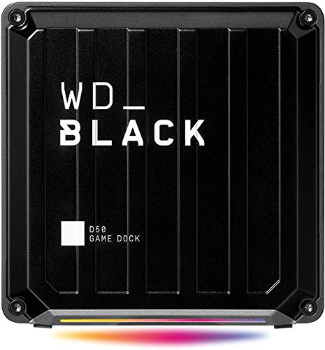 WD_BLACK D50 Game Dock, 2 puertos Thunderbolt 3, iluminación RGB personalizable