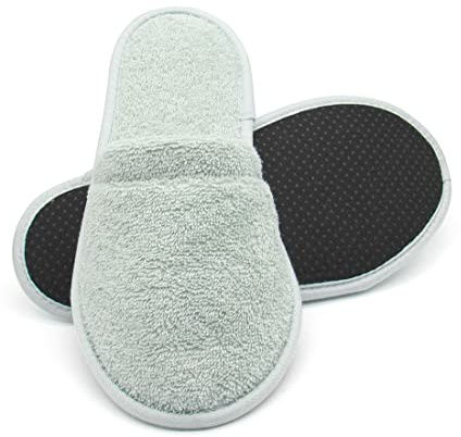 Arus Ciabatte da Bagno – 1 Paio Ciabatte Mules in Spugna 100% Cotone – Antiscivolo, Leggere, Traspiranti – Uomo Donna per Hotel, Spa, Piscina, Doccia, Viaggio, Menta Chiara, 38-42, SEA-1
