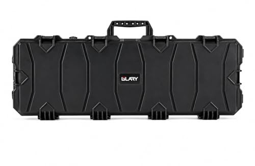 AR BRAND EST. 2021 Black Large All-Weather Precision Hard Rifle Case Waterproof Ultra Protective Gun Case with Intensive Foam Gun Case Hunting Case