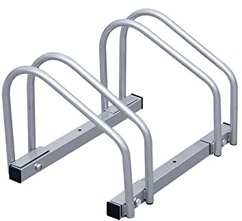 Sonnewelt 1x Aparcamiento para Bicicletas Suelo y Pared Múltiple Aparcamiento Soporte para Aparcar para 2 Bicicletas Uso Interior y Exterior