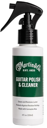 MARTIN & CO – 18A0134 Martin Guitar Polish Cleaner Ideal Cleaning and Care of Guitars with Polished Finish, Made Only with High Quality Ingredients, with Carnauba Wax