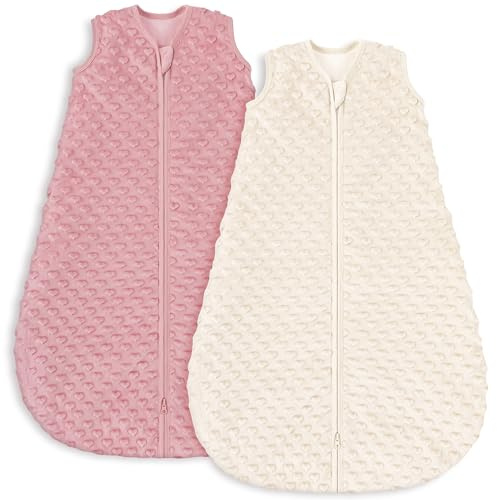 Yoofoss Sovsäck baby vinter 1,5 tog – 2-pack 84 cm/12–18 månader vintersovsäck höst babysovsäck varm året runt sovsäck för pojkar flickor nyfödda
