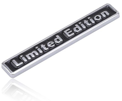 3D Auto Edizione Limitata Logo, Auto Limited Edition Logo, 3D Gel Silicone Stickers Metallo Auto Sticker, Emblema Distintivo Auto, per Auto Moto Moto Bike Skate Finestra, multicolore, 9.5 * 1.5cm