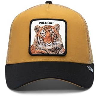 Goorin Bros. The Wildcat Tiger Tigre Marron Noir Casquette de Camionneur Ajustable