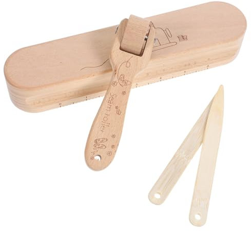 Lurrose 4piezas Badajo De Sastre De Haya Rodillo De Costura Aplanador De Herramientas De Prensado Accesorios Para Prensas