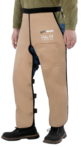YARDMARIS Tipo A, leggings di sicurezza per motosega, protezione antitaglio Chaps, regolabile Chainsaw Chaps, grembiule per motosega, pantaloni protettivi per uomo/donna