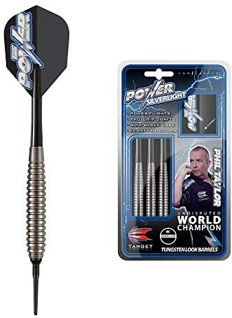 Target Darts Phil Taylor Silverlight Brass Softdarts-Set Dartpfeile