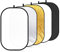 Neewer® Reflector de luz Ovalado 5 en 1, 120 x 180 cm, Plegable, Profesional, con Superficie translúcida, Plata, Negro, Oro, Blanco