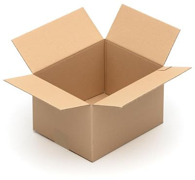50 boîtes pliantes robustes 250 x 200 x 150 mm - simple paroi