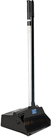 Strong Long Handled Dustpan and Brush Set - Suitable for Industrial & Commercial Use Long Handle Lobby Dust Pan and Broom 180° Swivel Head