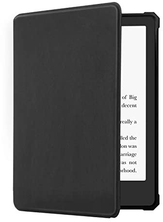 Hülle für 6,8 Amazon Kindle Paperwhite 11. Generation 2021 Cover,leichte PU-Lederhülle/Buchcover mit automatischer Wake-Sleep-Funktion (6,8 Schwarz)