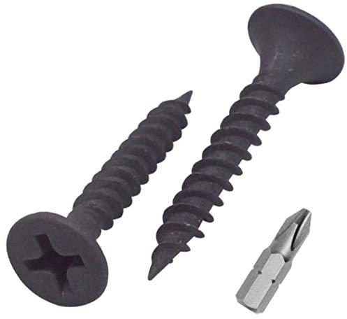 SKIR'CO Lot de 500 vis pour cloison sèche, finition phosphatée 3,5 x 25 mm, filetage fin, tête trompette Phillips