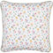 Clayre & Eef Kissenbezug 40x40 cm Weiß Grün Baumwolle Quadrat Blumen