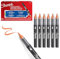 Sharpie Creative Marker Acryl-Farbstifte | Wasserbasierte Farbmarker mit Pinselspitze | Schulsachen | Orange | 6 Stück