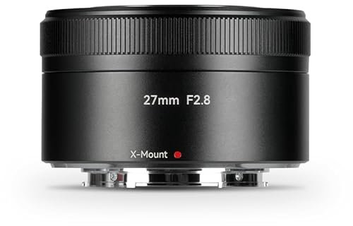 7artisans AF27MM F2.8 - Lente de enfoque automático, gran angular APS-C para fotografía impresionante Fuji X Mount para Fuji X-H2 X-M5 X-Pro3 X-S20 X-E4 (negro)