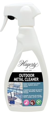 Hagerty Detergente ad alta efficacia per mobili da esterno in metallo 500 ml | Rimuove sporco, macchie di ruggine, calcare e grasso dai mobili da giardino in metallo