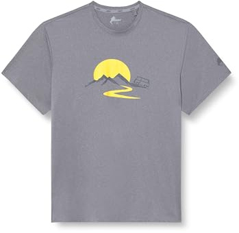 ANDE Van T-shirt herr – andningsbar teknisk T-shirt med EXOTHERM®-teknik, Melange grå, XXL