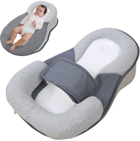 Oreiller de soutien d'alimentation pour bébé, oreiller anti-reflux pour nouveau-né, oreiller de bébé pour dormir pour nouveau-né, biberon amovible, coussin d'allaitement pour réduire les crachats