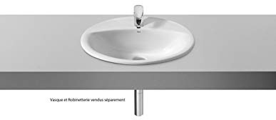 Roca,Aloa,Lavabo de porcelana de encimera,Blanco,560mm x 475mm x 190mm,A327865000