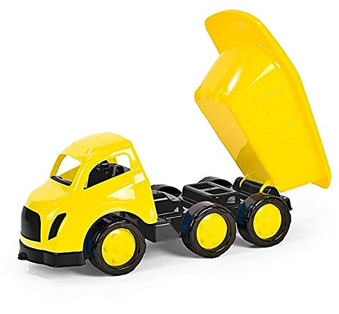 Dolu Gul gigantisk Push Längs Maxi Dumper Sandpit leksakslastbil för barn - 71 cm lång