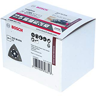 Bosch Professional 10 Stück Schleifplatte AVZ 90 RT6 Carbide RIFF (Starlock, Körnung 60, Ø 90 mm, Zubehör Multifunktionswerkzeug)