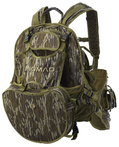 Nomad Mens Killin' Time Turkey Vest | Camo Turkey Hunting Vest, Mossy Oak Bottomland, One Size