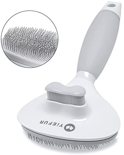 Cat Hair Brush,Cat Brush for Shedding,Soft Silicone Self Cleaning Brushes for Short and Long Haired Cats for Grooming and Shedding