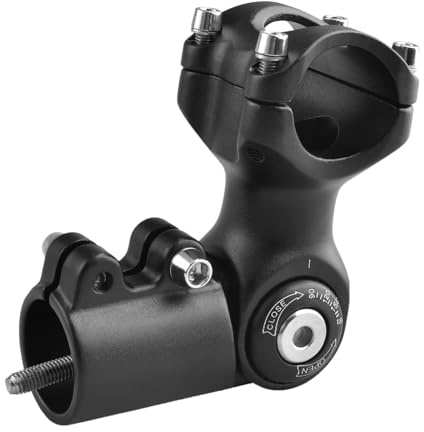 TRIWONDER Cykelstam justerbar 0-90 graders cykelstyre stam 25,4 31,8 60 mm 80 mm 93 mm 100 mm cykelstamstigare för mountainbike MTB, BMX