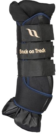 Back on Track Royal Quick Wraps Deluxe per cavalli 2033 con tecnologia Welltex, venduti in coppia, blu navy, L (40,6 cm)