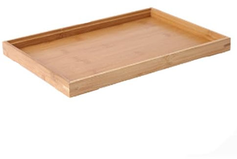 Eabdice Tablero De Desayuno De Madera, Bandeja de bambú, Plato De Desayuno Rectangular De Plato De Té, para El Desayuno, Té, Mesa De Café, Cocina Deco Cama