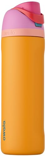 Owala FreeSip Isolierte Edelstahl Trinkflasche mit Strohhalm, 710 ml – BPA-frei, optimal für Sport, Fitness, Outdoor und Reisen, Tropical
