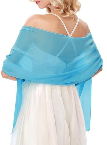 flintronic Pañuelo Cabeza Elegante, Bufanda Color Sólido, Chales y Estolas para Mujer, Fular, Mantón para Primavera, Otoño e Invierno, Azul