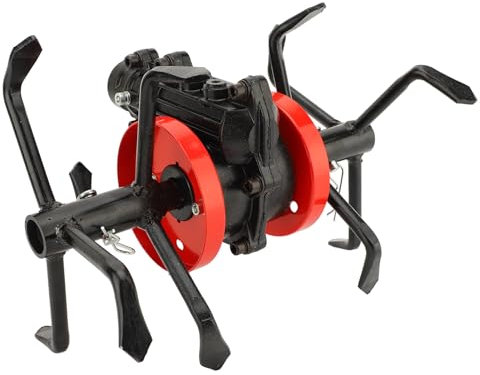 Rueda de Herramientas para Cultivador, Accesorio para Cortacésped de Metal de Aleación de Hierro de Aluminio, Herramienta de Cultivador Rotativo de Jardín de 6 Garras, Rueda de