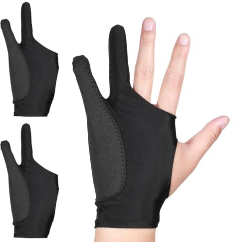 Giantree Zeichenhandschuh, Künstler-Zeichenhandschuh für Zeichentablett, Drawing Glove Zeichnen Künstler Handschuh für Grafiktablett Tablet Handschuhe für Rechts Links Digitale Zeichenhandschuhe (M)