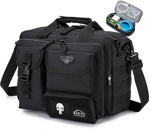BAGZY Bolso Hombre Ordenador Portátil Antirrobo Maletín Portátil 14/15.6 Pulgadas Impermeable Militar Táctica Portadocumentos Hombre Bolsa para Negocios Trabajo Viajes y Maestro 14 zoll