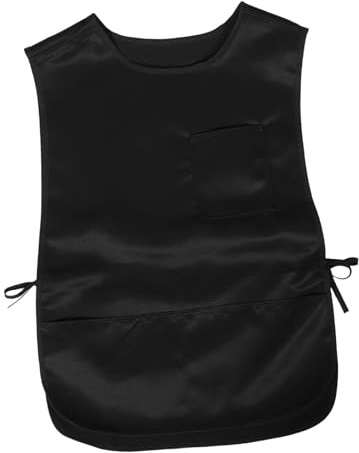 LIGIGWASH Tablier Cuisine Adulte Anti-éclaboussures Noir En Toile Imperméable Protégeant Huile, Pour Femmes Et Hommes, Adapté Travail Professionnel Et Usage Domestique, Taille Unique Robuste