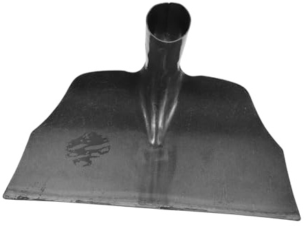 CLISPEED Raschietto Pulizia Letame in Acciaio al Manganese Multiuso per Stalle di Bovini e Pollame Strumento Resistente per Pulizia Feci in Fienile Compatibile con Manici Regolabili