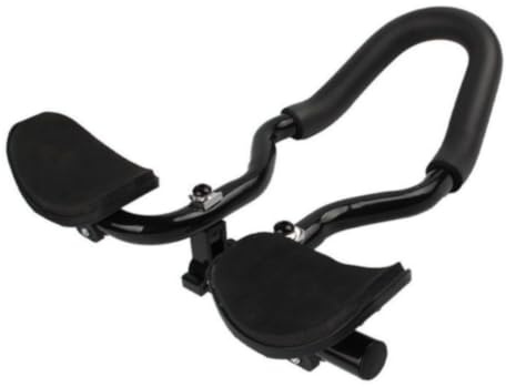 Milageto Guidon de Vélo Barres TT Aéro Guidon de Triathlon Repose Bras Cadre Monobloc Aérodynamique en Alliage d'Aluminium avec Montage Stable Adapté aux