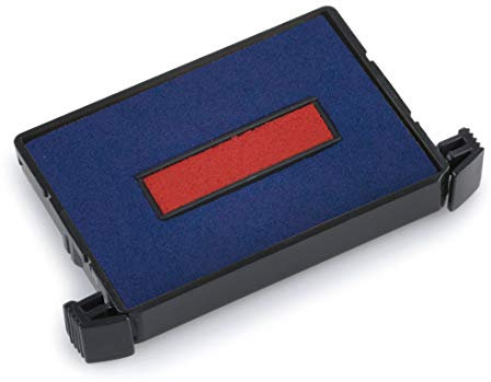 Trodat Ersatzkissen 6/4750/2 für Printy 4750, 4755 und Serie 4750/L, Stempelfarbe blau rot, 2er-Pack