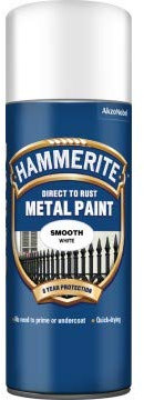 Hammerite Direct to Rust Metal Paint Aerosol 400ml Smooth