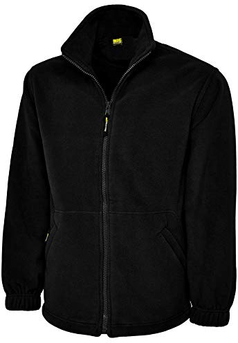 Ladies Full Zip Classic Fleece Jackets Sizes 8 to 30 by MIG - Suitable for Work & Leisure (22 / 2XL - XXL, Black)