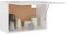 Gecheer Hängeschrank Küche Schrank mit Regalboden Küchenzeile Küchenmöbel Küchenschrank Küchenunterschrank Holzwerkstoff Weiß 60x31x40 cm