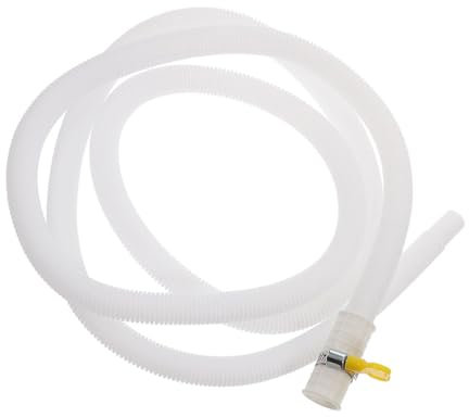 Cabilock Air Conditioner Drain Water Drain Hose for Window Ac Unit Elbow Fitting for Draining Hose Ac Drain Hose Replacement Drain Hose Outdoor Stainless Steel White Extension Tube
