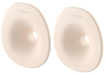eufy Original 24mm Flange (2-Pack), Replacement Accessories for Wearable Breast Pump S1 / S1 Pro, HeatFlow Technology, Food-Grade Silicone, Durable, Comfortable, Ergonomic Fit