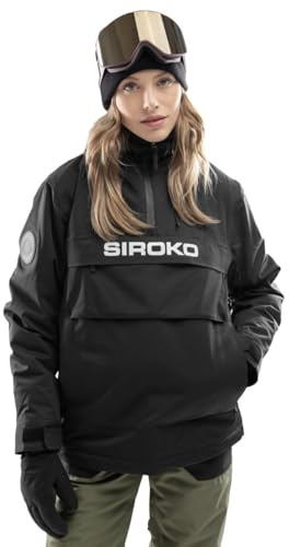 SIROKO - Dam W6-W Bruson Isolerad Snowboardjacka, Svart, L