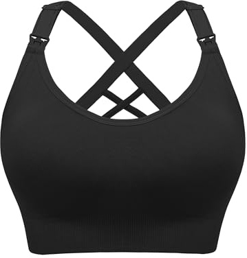 HBselect Women's Nursing Sports Bras Tank Maternity Bras Breastfeeding Bra | Nursing Bras for Breastfeeding Seamless Nursing Sports Bra Tank Support Yoga Maternity Bras Pregnancy Sleep Bralette Pack