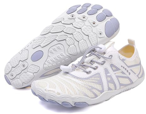 Scarpe Barefoot Donna Scarpe Scogli Leggere Traspiranti Antiscivolo con Padelle Larghe Scarpette Mare per Spiaggia Sport Acquatici Escursionismo 35-42 EU