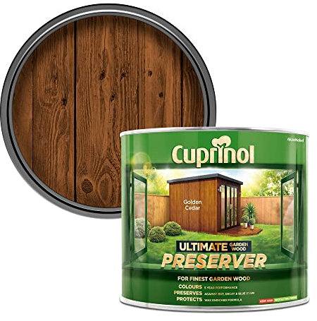 Cuprinol CUPGWPREGC1L 1L Ultimate Garden Wood Preserver - Golden Cedar