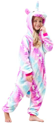 Piefry Grenouillère Licorne Douce Pyjama Combinaison Surpyjama pour Enfants