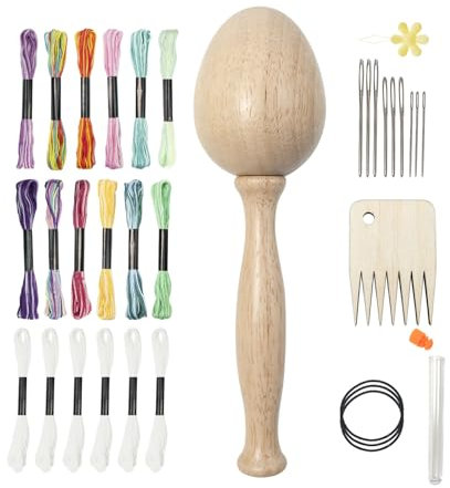 Stopfei und Pilz aus Holz – DIY Nähset für Socken, Hüte und Bastelarbeiten